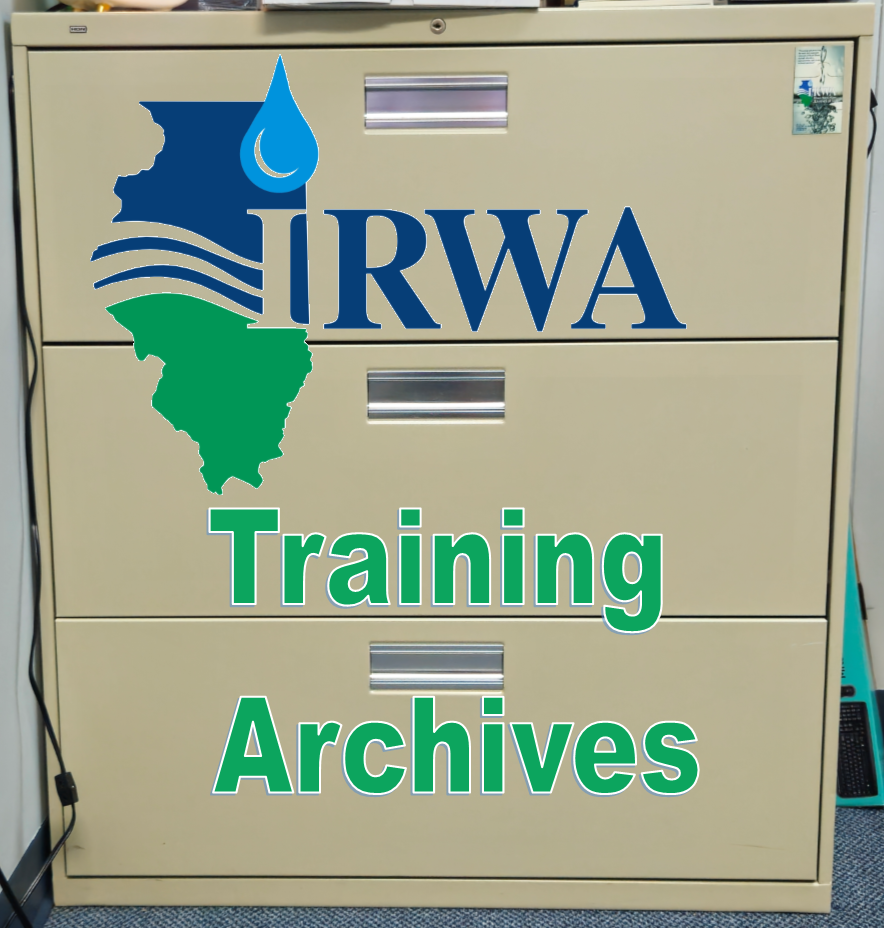 photo of file cabinet with IRWA logo on it